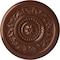 Ekena Millwork Marseille Ceiling Medallion (Fits Canopies up to 4 1/4"), 16 1/8"OD x 5/8"P, Copper Penny CM16MACPS - alternate 1